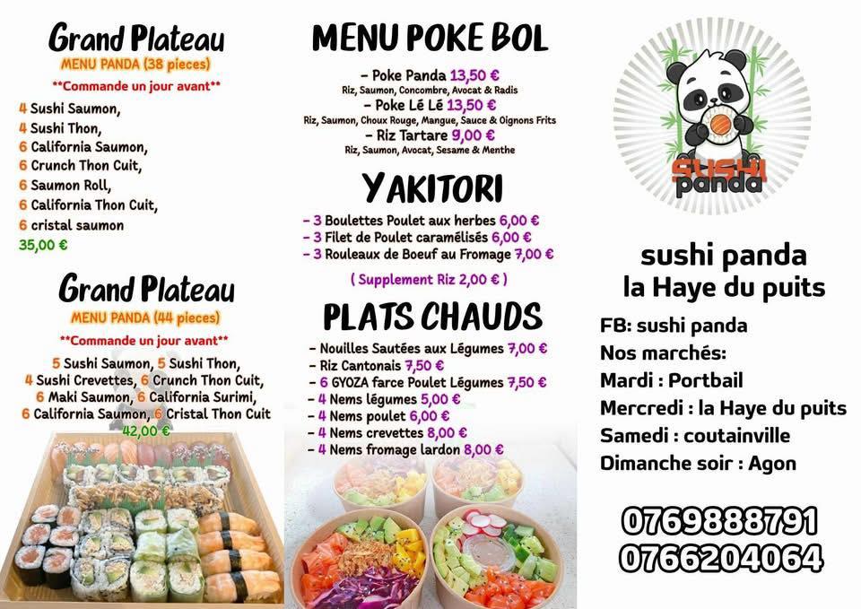 Sushi Panda - Menu Image 1